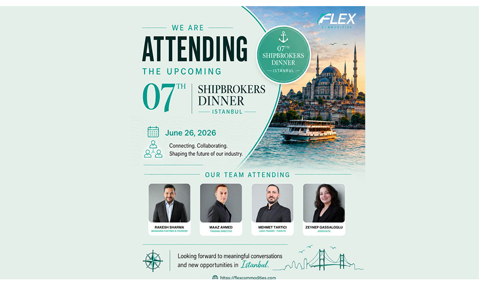 🚢 FLEX Commodities FZCO is heading to Istanbul!